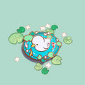 Pin's Papera Blanc sur l'Eau