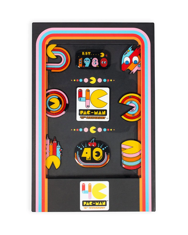 Conjunto de Pins PAC-MAN - 40e Anniversaire