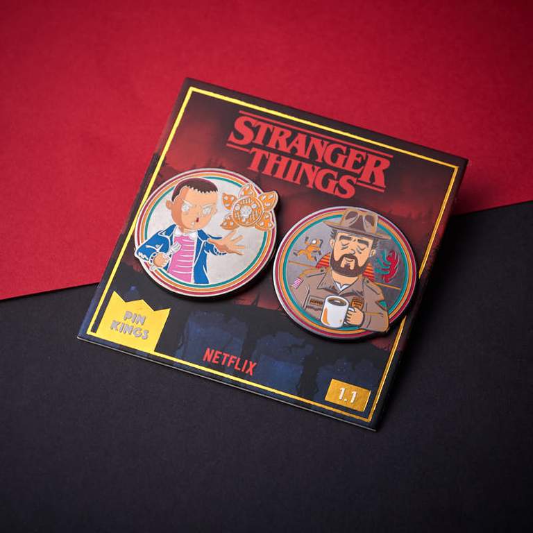 Pin's Stranger Things Set 1.1 - Eleven y Jim