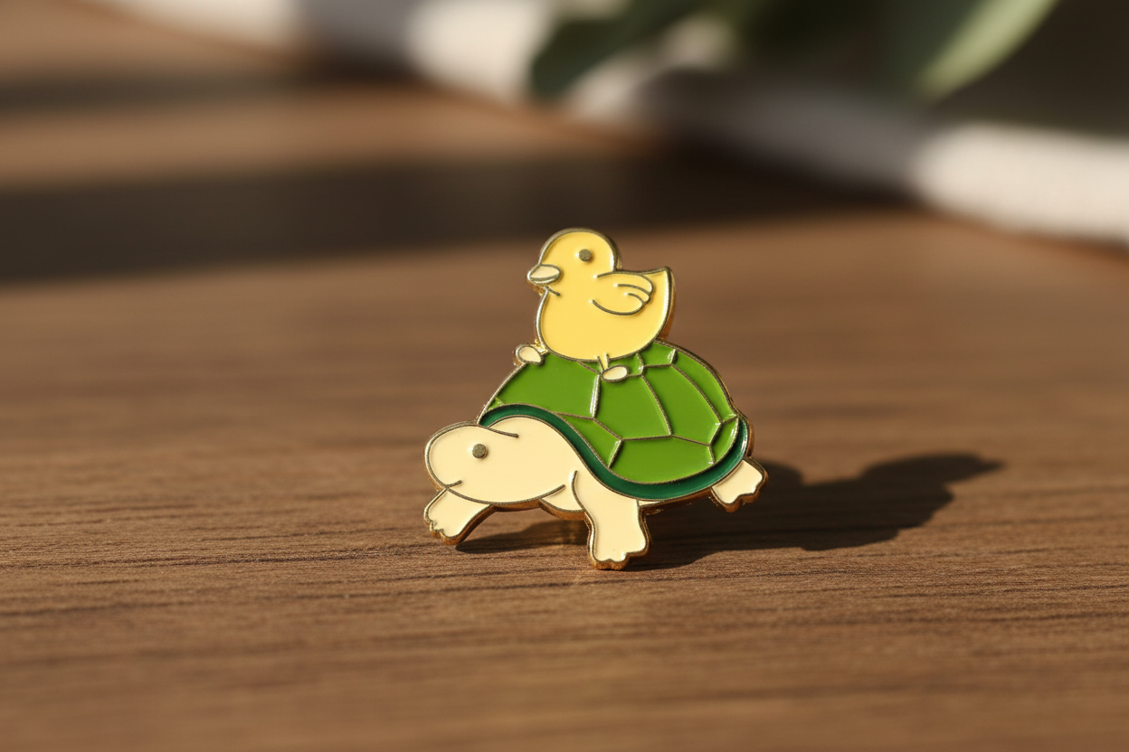 Pines de pato y tortuga