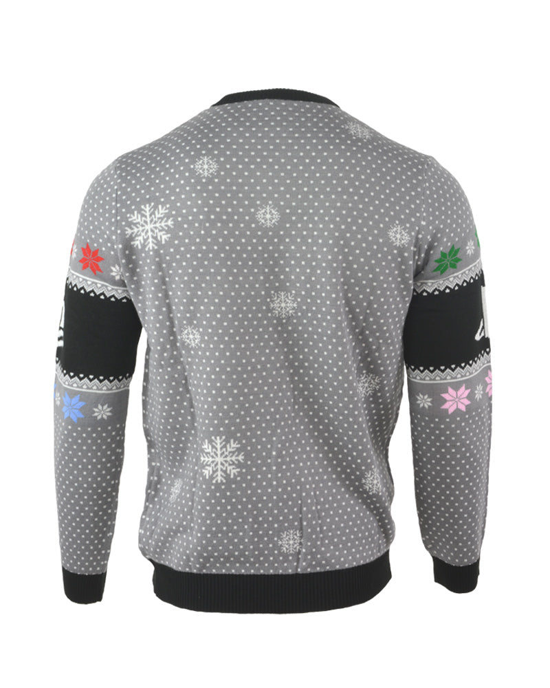 Maglione natalizio Playstation Symbols - Grigio
