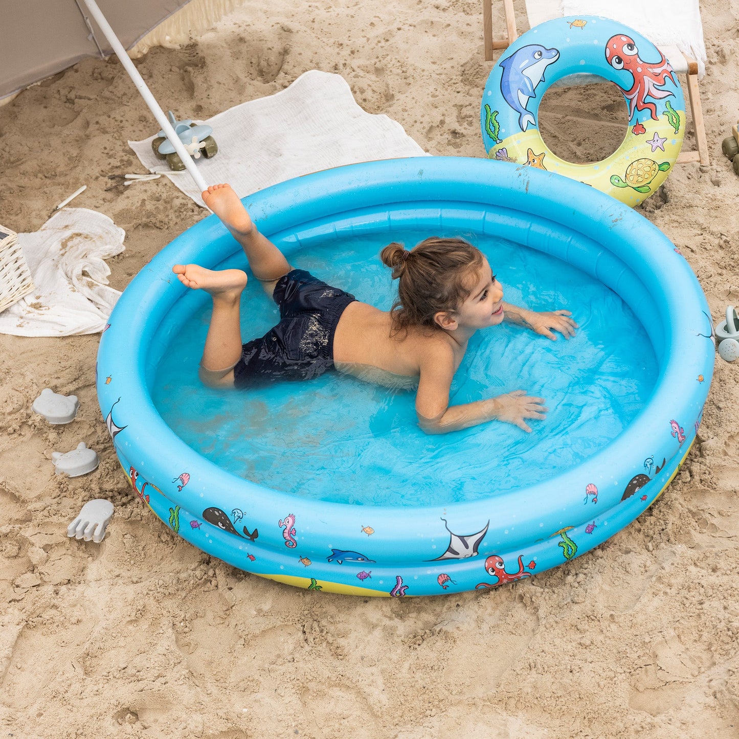 Play Pool Set - Multicolour - Mini Marine - Ø 120 cm