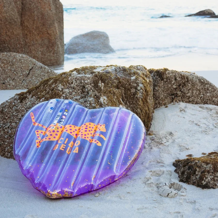 Pool Float - Purple Heart - Leopard - 150 cm
