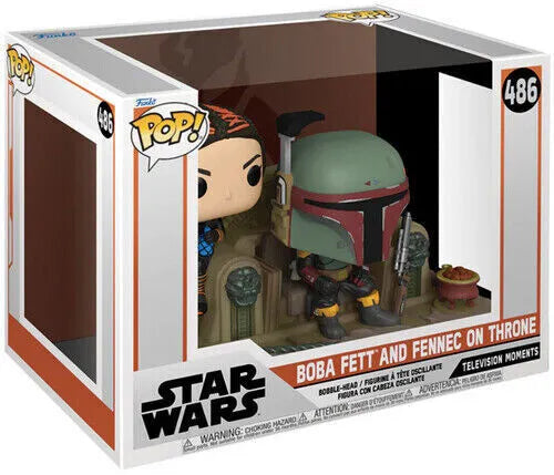 ¡Pop! Momento de Boba Fett y Fennec Shand en el trono