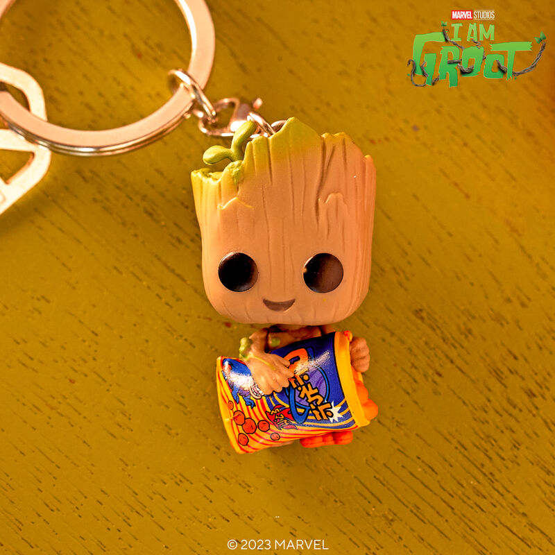 Porta-chaves Pop! Groot com Salgadinhos de Queijo