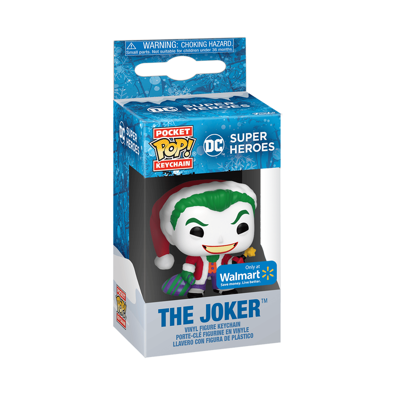 Porta-chaves Pop! do Joker como Pai Natal
