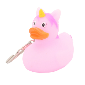 Porte-Clés Canard Licorne Rose