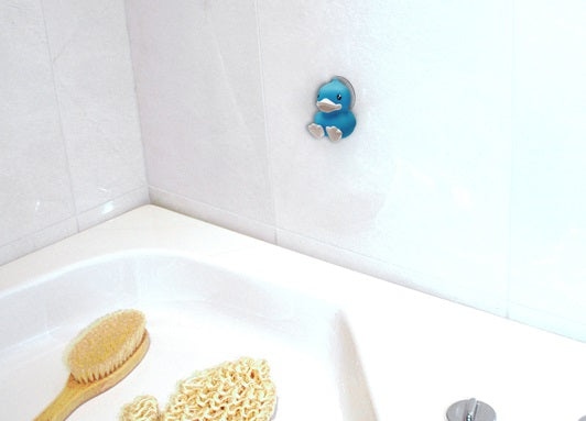 Cepillo de dientes de pato azul
