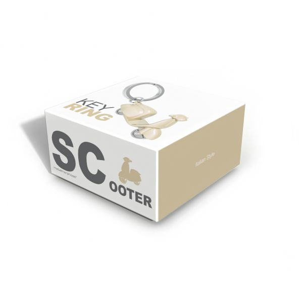 Porte Clés Scooter Beige