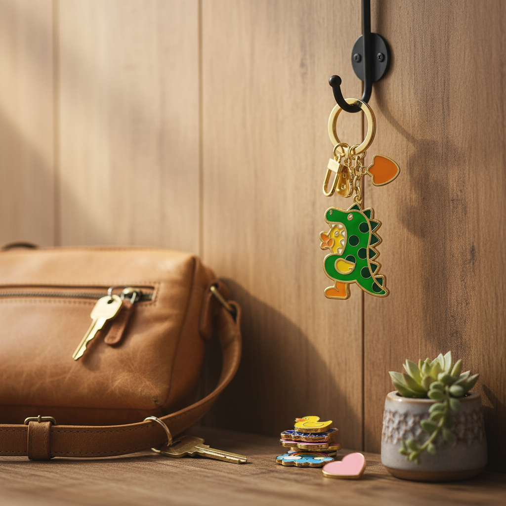 Dinosaur duck key door