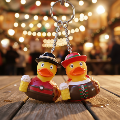 Bavarian duck keychain
