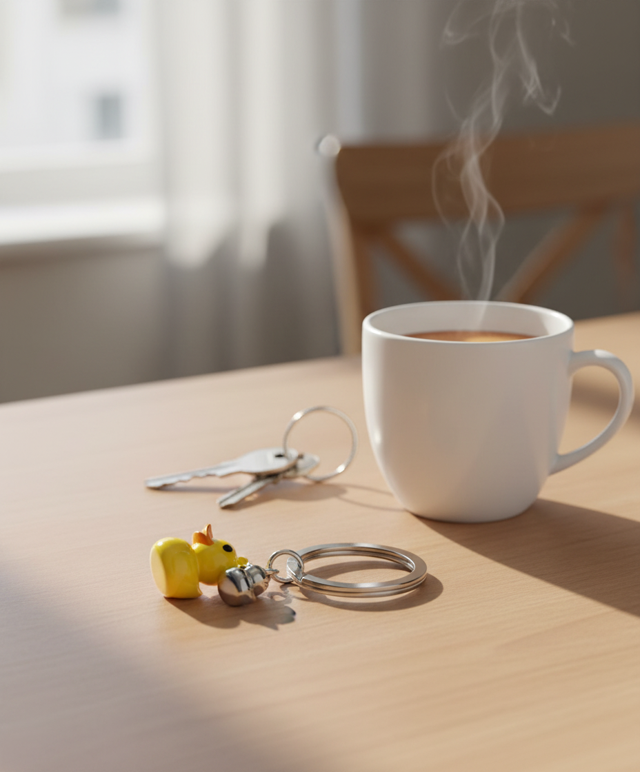 Porte-Clés Canard Jaune