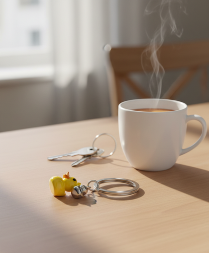 Porte-Clés Canard Jaune