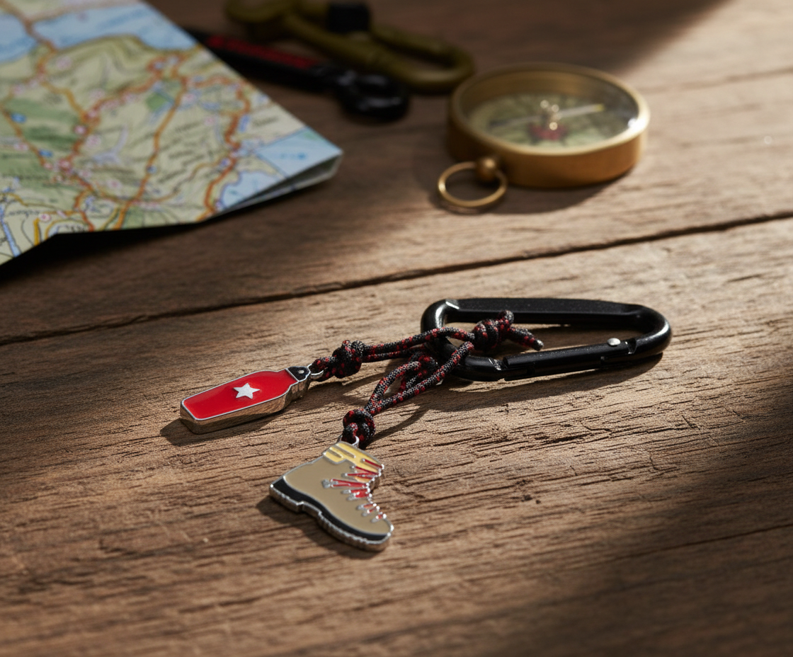 Porte-clés Mousqueton « WANDERFREUND » – Randonnée