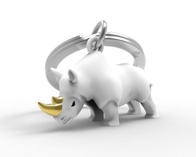 Porte clés Rhinocéros Blanc