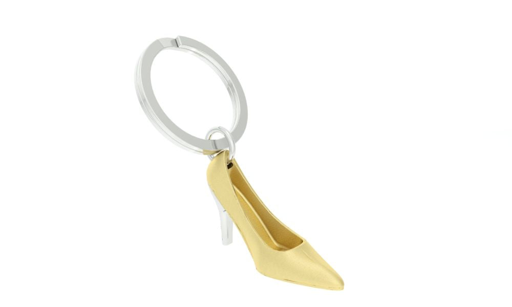 Porte Clés Talon Doré Mat