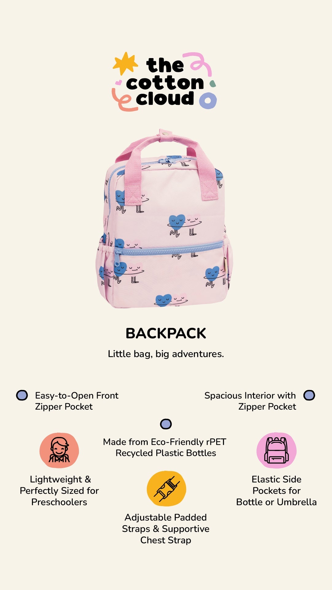 Sac à dos pour enfants MEOWTIFUL CATS