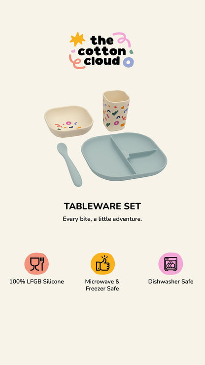 Service de table Tiny Bits Wasabi