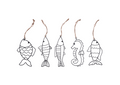 METAL FISH HANGERS 5 ASS - 5921873