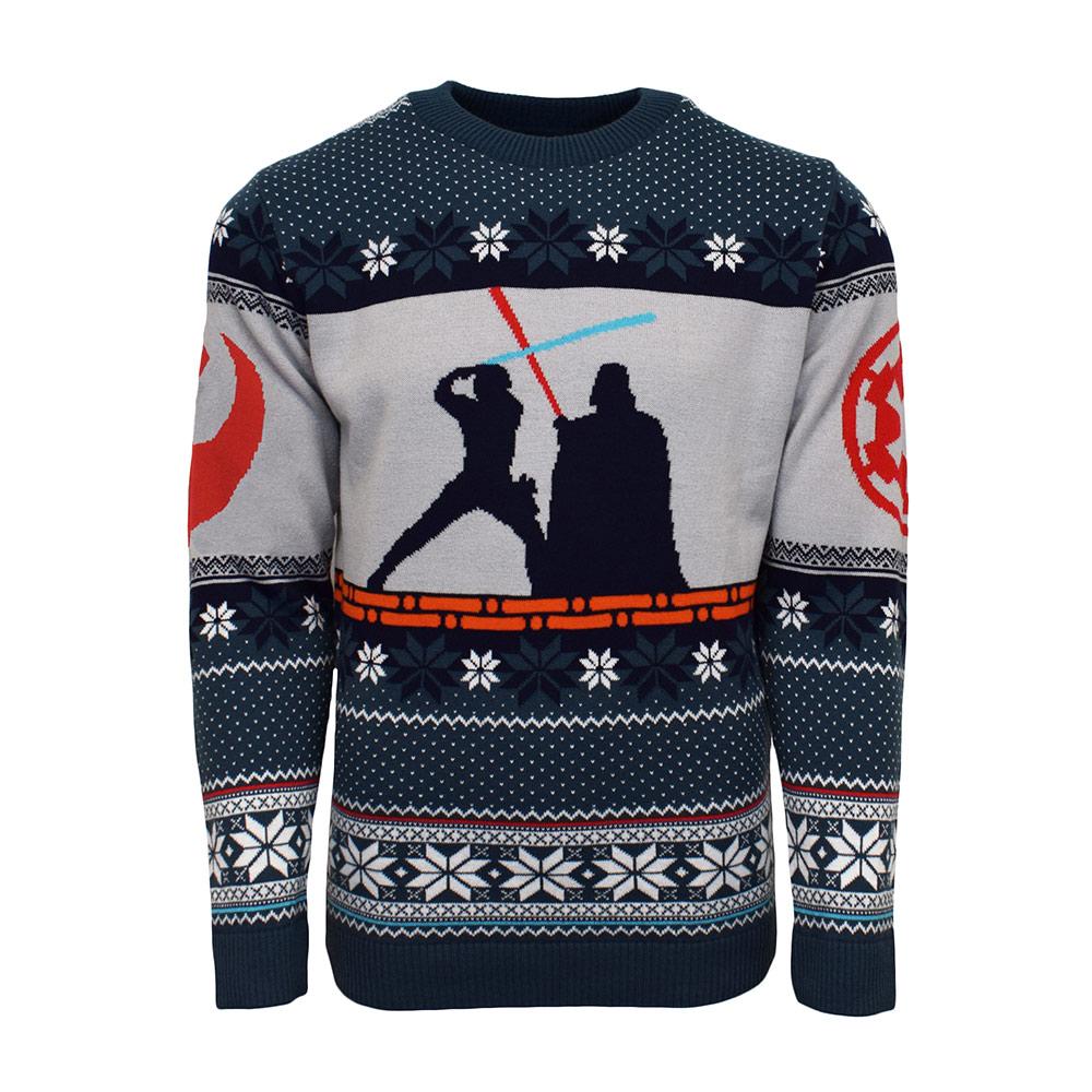 Suéter navideño Luke Skywalker vs Dark Vader