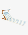 Tumbona Plegable de Madera con Parasol – ARGO