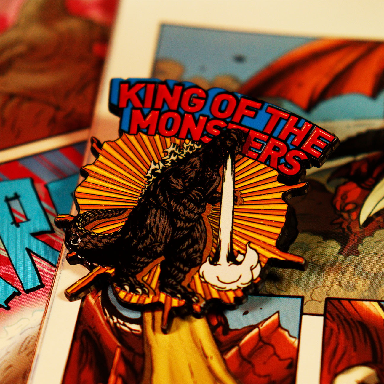 Broche do Godzilla - 40º Aniversário da Tiamat - PRÉ-VENDA*