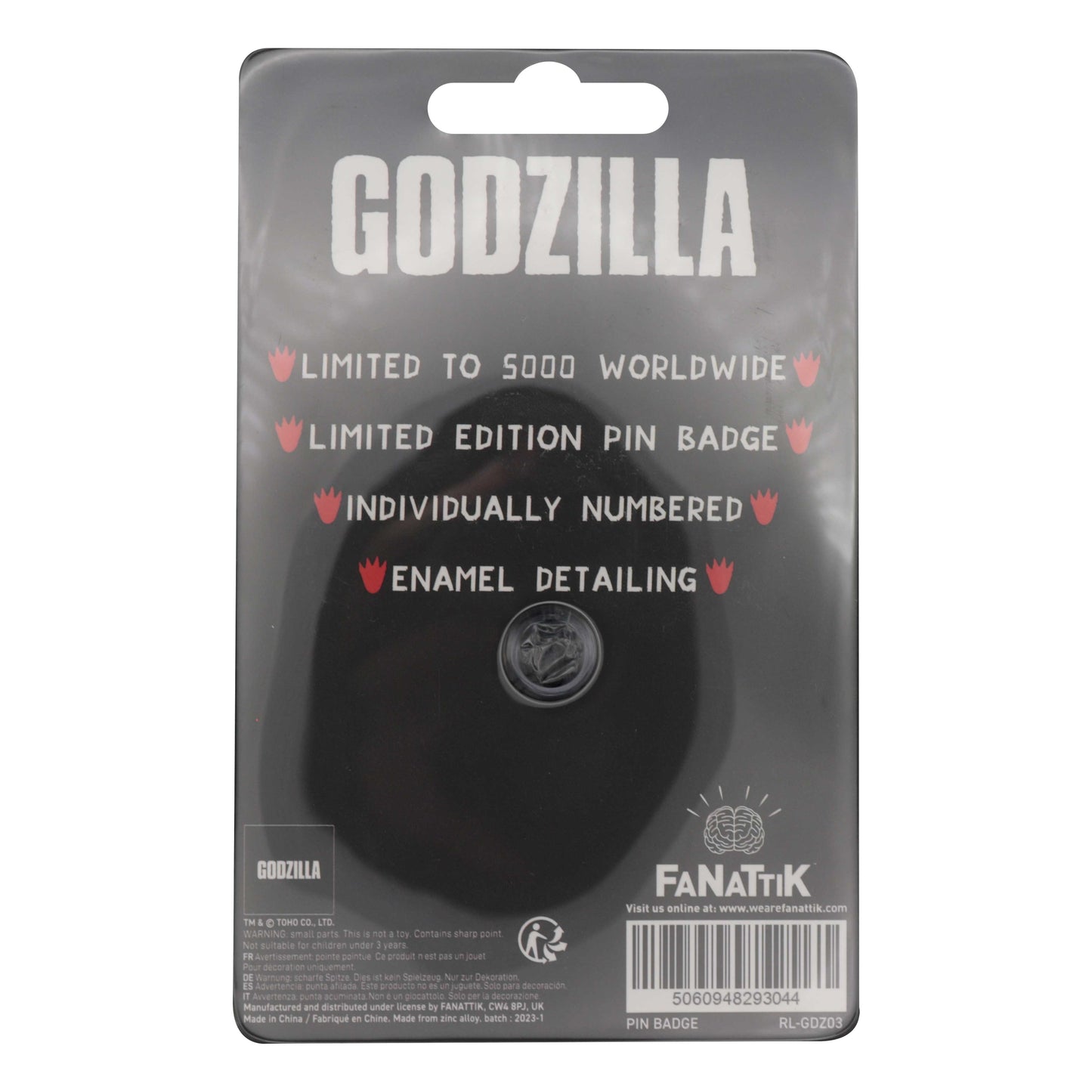Broche do Godzilla - 40º Aniversário da Tiamat - PRÉ-VENDA*