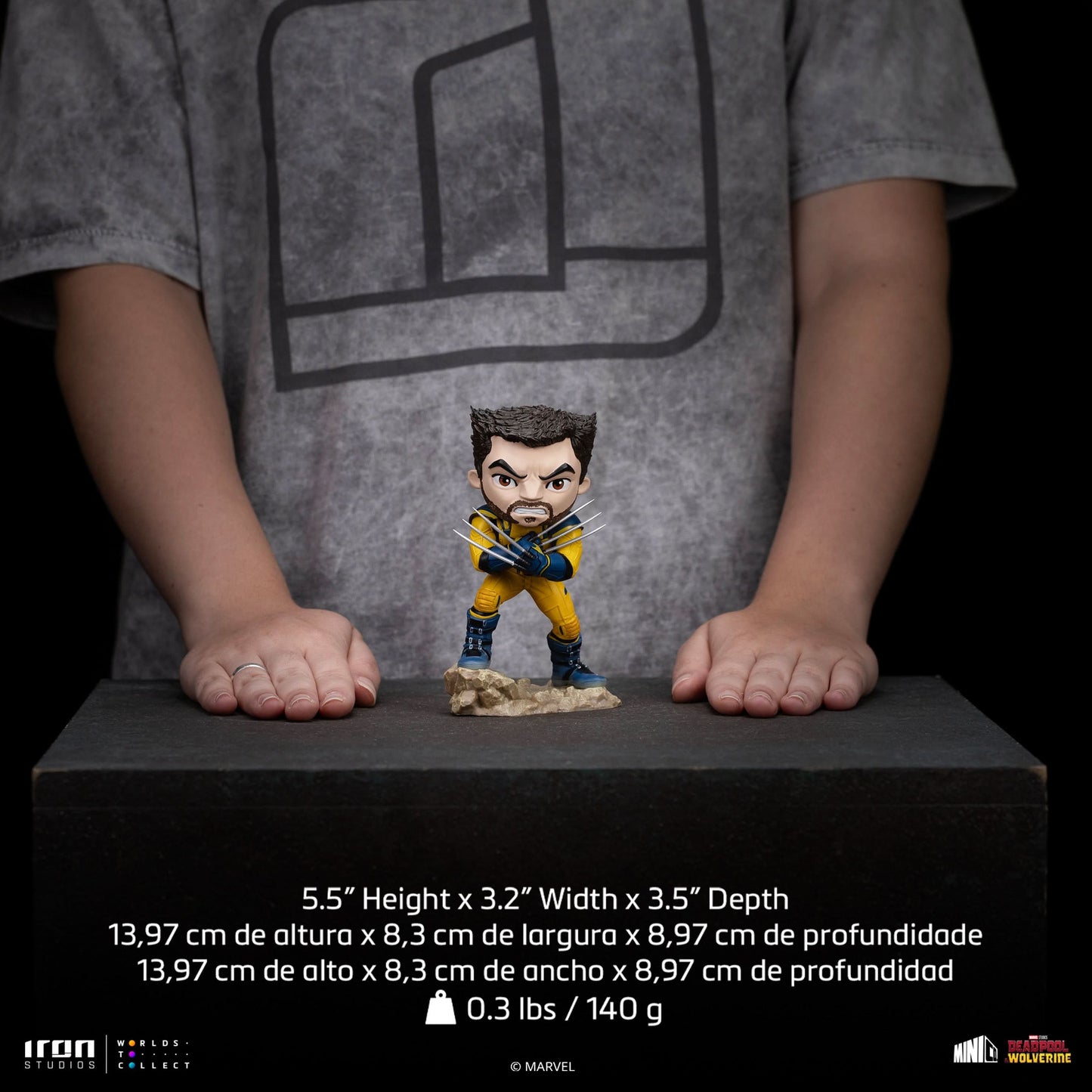 Figurine Wolverine (Unmasked) - Deadpool & Wolverine - Mini Co.