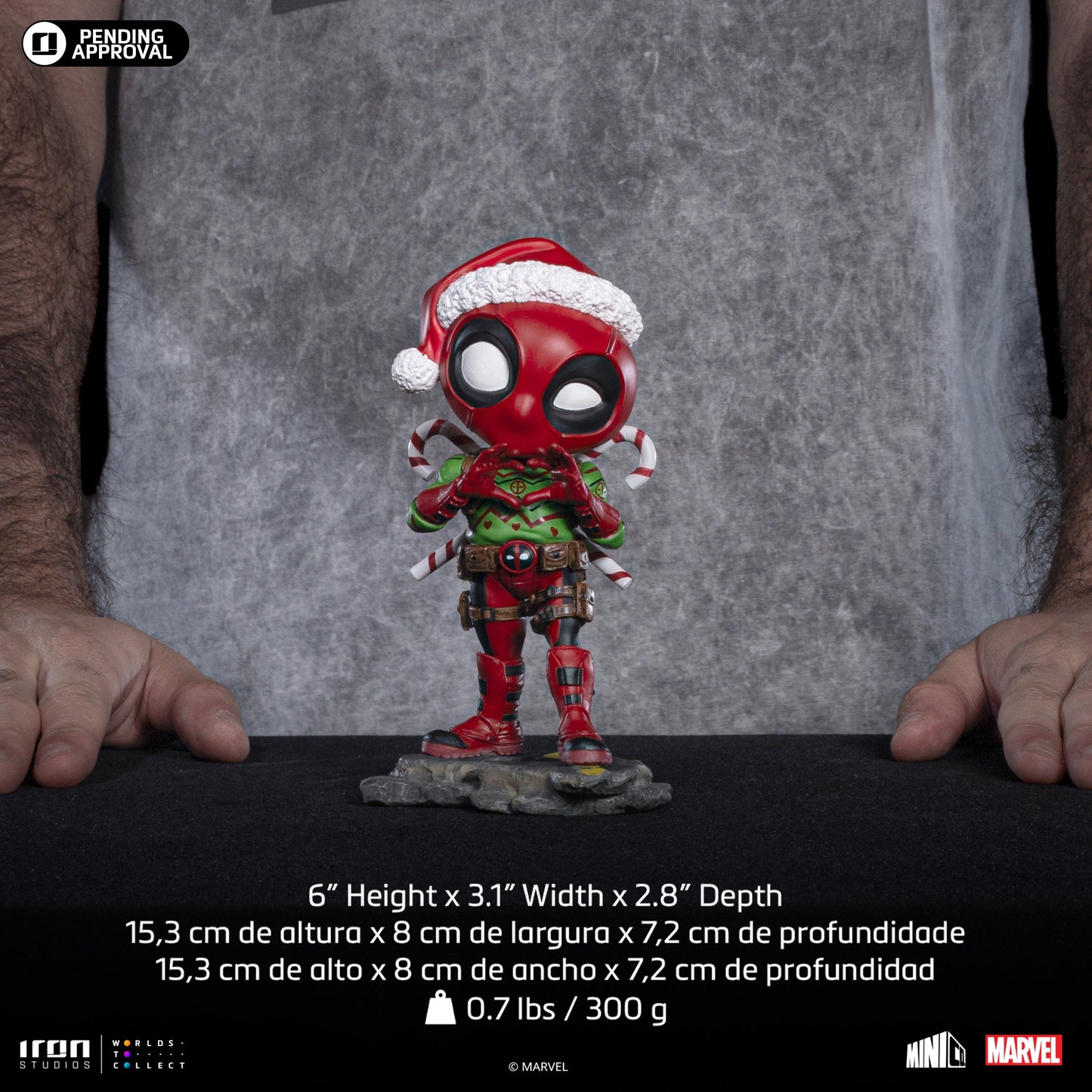 Figurine Deadpool (Holidays Version) - Marvel Comics - Mini Co.