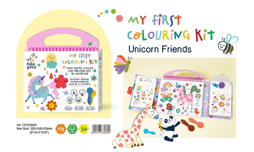 Mi primer kit para colorear - Amigos Unicornios 