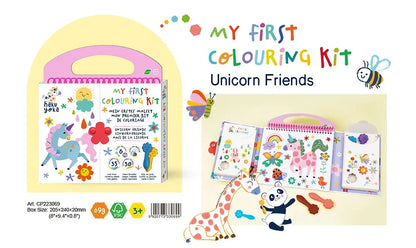 Mi primer kit para colorear - Amigos Unicornios 