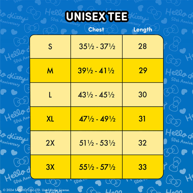 Camiseta unisex Hello Kitty - 50 aniversario