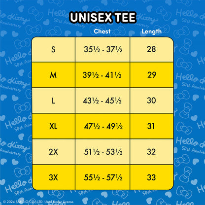 Camiseta unisex Hello Kitty - 50 aniversario