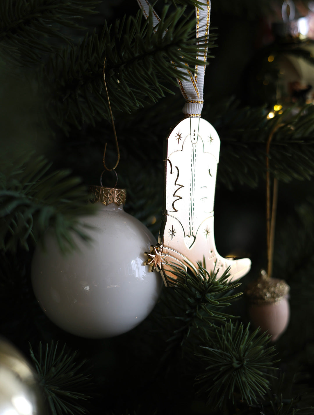 Gold Santiag - Christmas ornament