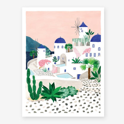 Santorini - Affiche