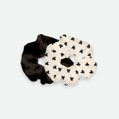 Black Bow - Scrunchies Duo