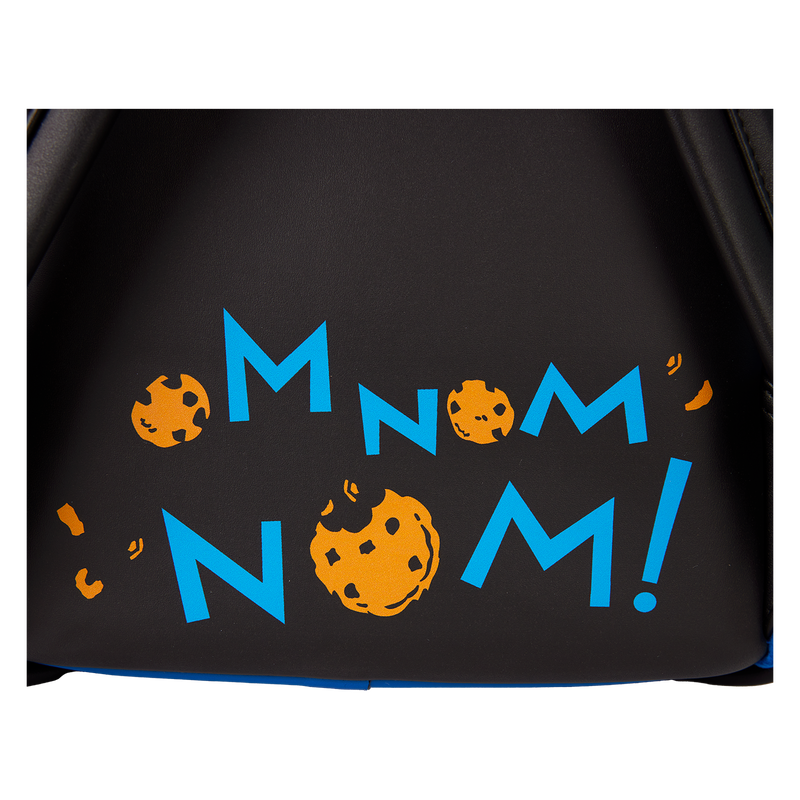 sesame street cookie monster plush cosplay mini backpack with coin bag