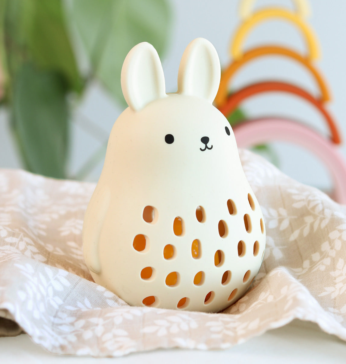 Hochet en silicone - Lapin