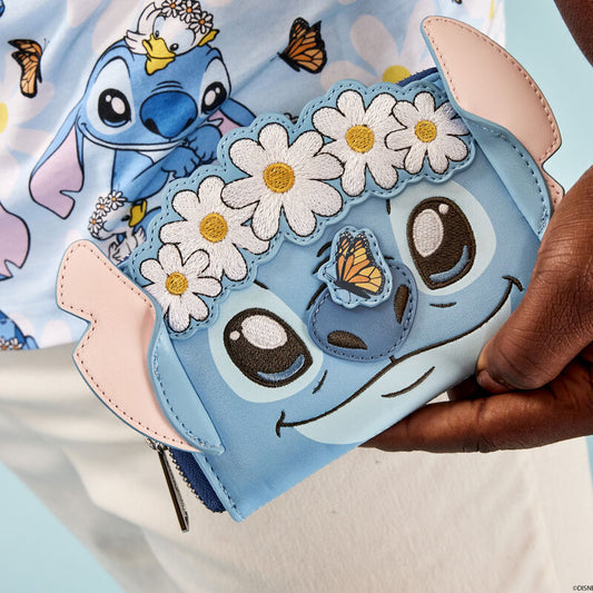 Cartera de Lilo y Stitch - Stitch primaveral 