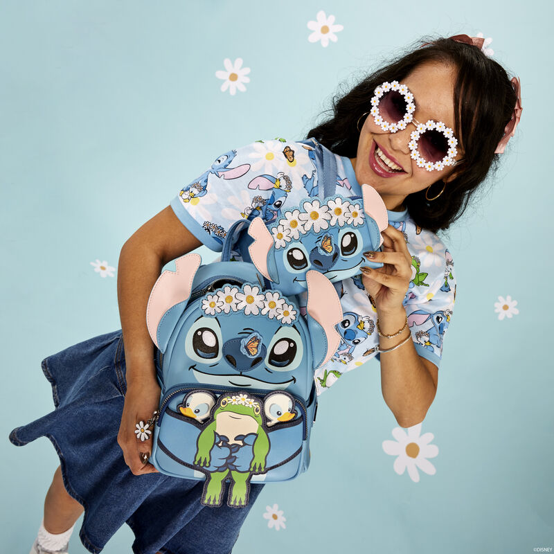 Lilo &amp; Stitch Mini Backpack - Stitch Springtime Daisy