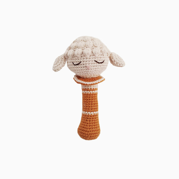 Hochet Agneau Ocre