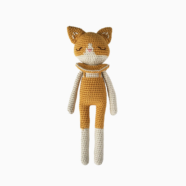 Doudou Chat Ocre