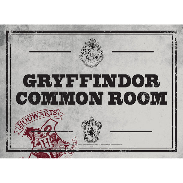 Plaque décorative en métal A5 Harry Potter - Salle commune