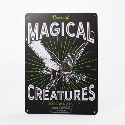 Plaque décorative en métal Harry Potter - A5 Magical Creatures