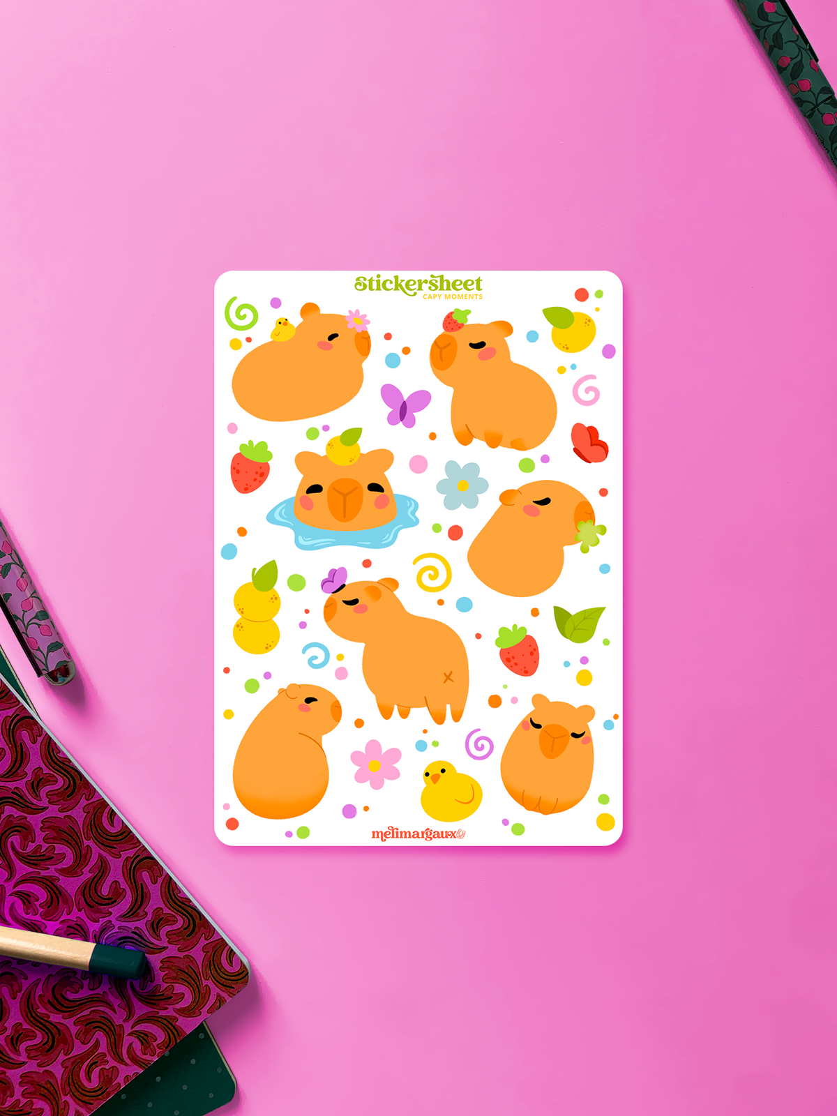 Capy moments | Stickerbogen