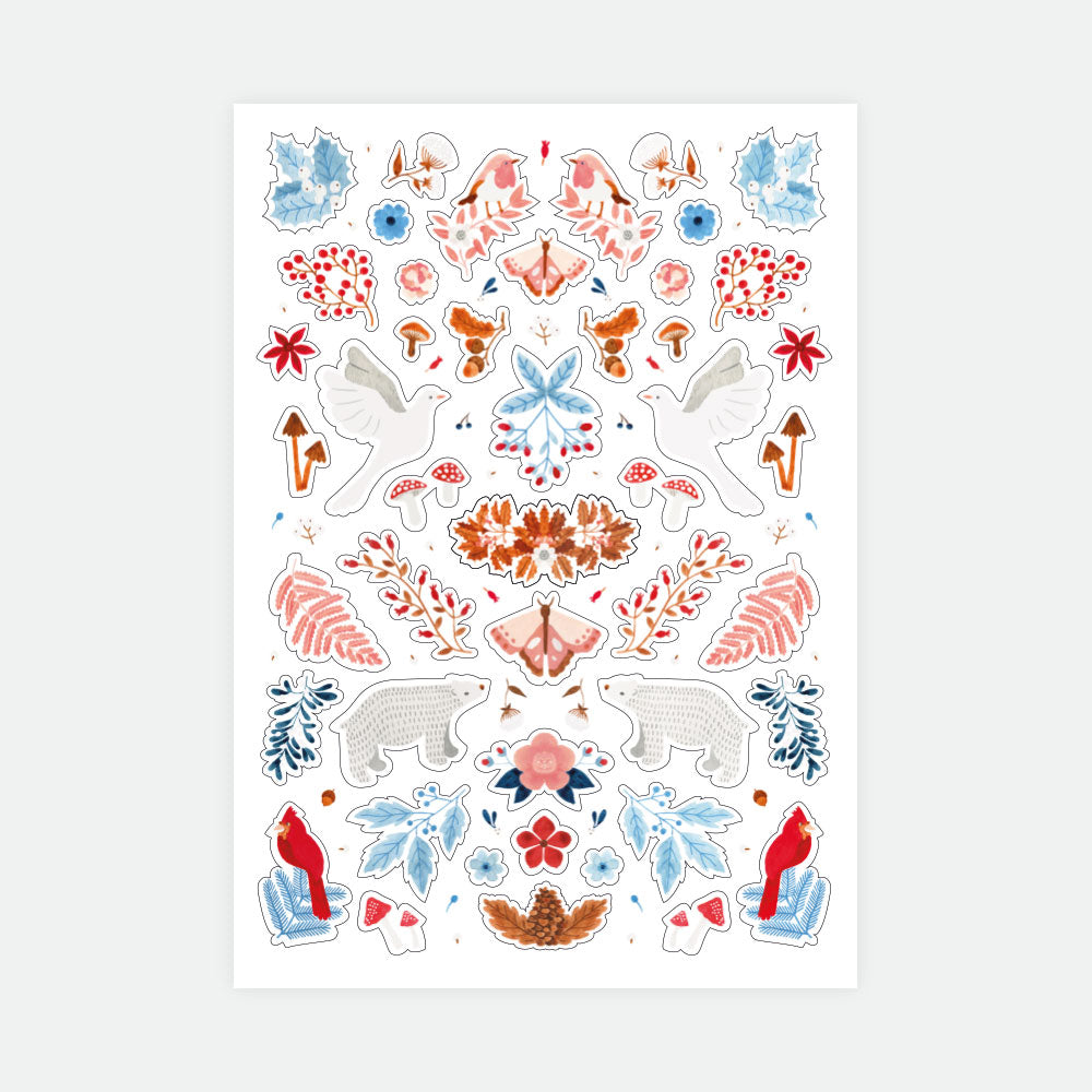 White Winter - Stickers Set of 3 sheets