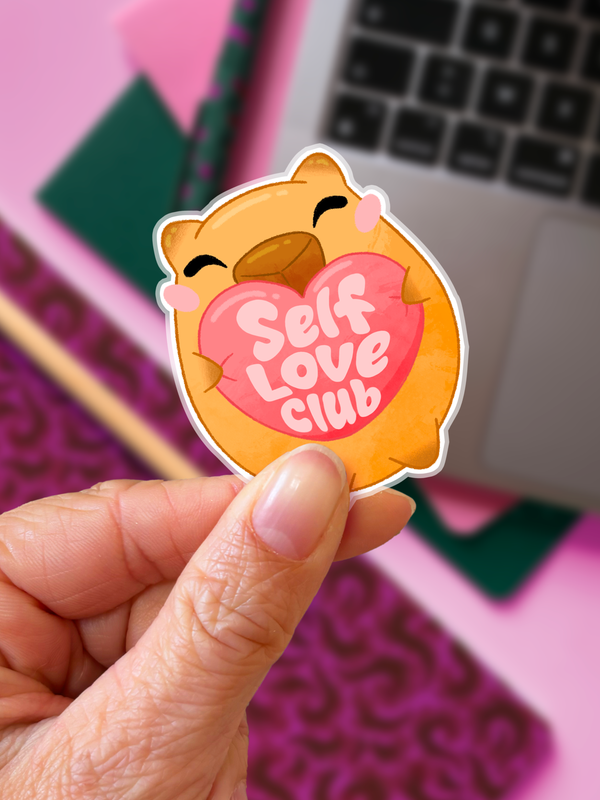 Capybara, Self love club | Sticker — vue 2