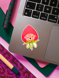 Pam il Panda Rosso, Cappello Fragola | Adesivo