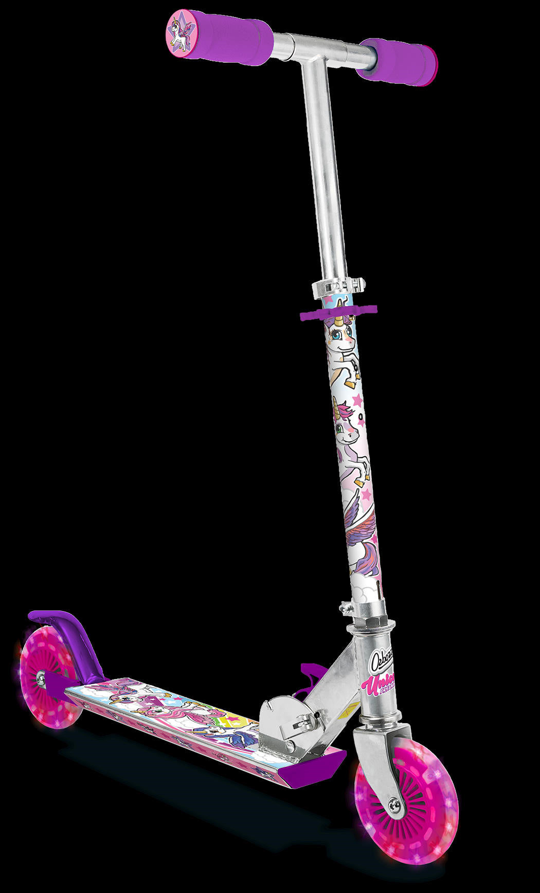 Trottinette Unicorn Dreamland avec roues clignotantes