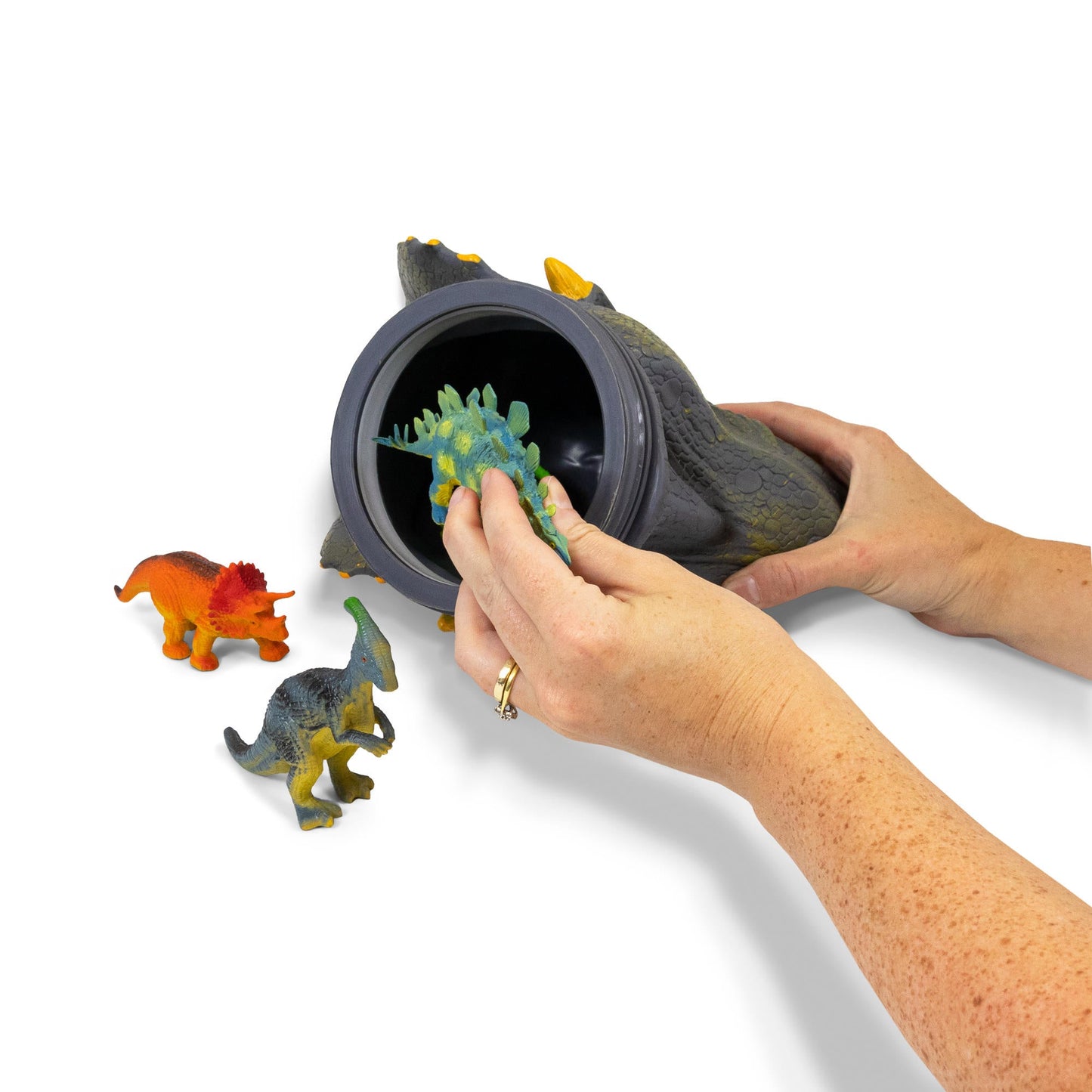 Baignoire avec tête de dinosaure Triceratops (grande taille)